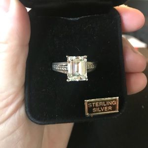 Vintage Diamonique Ring - Size 9